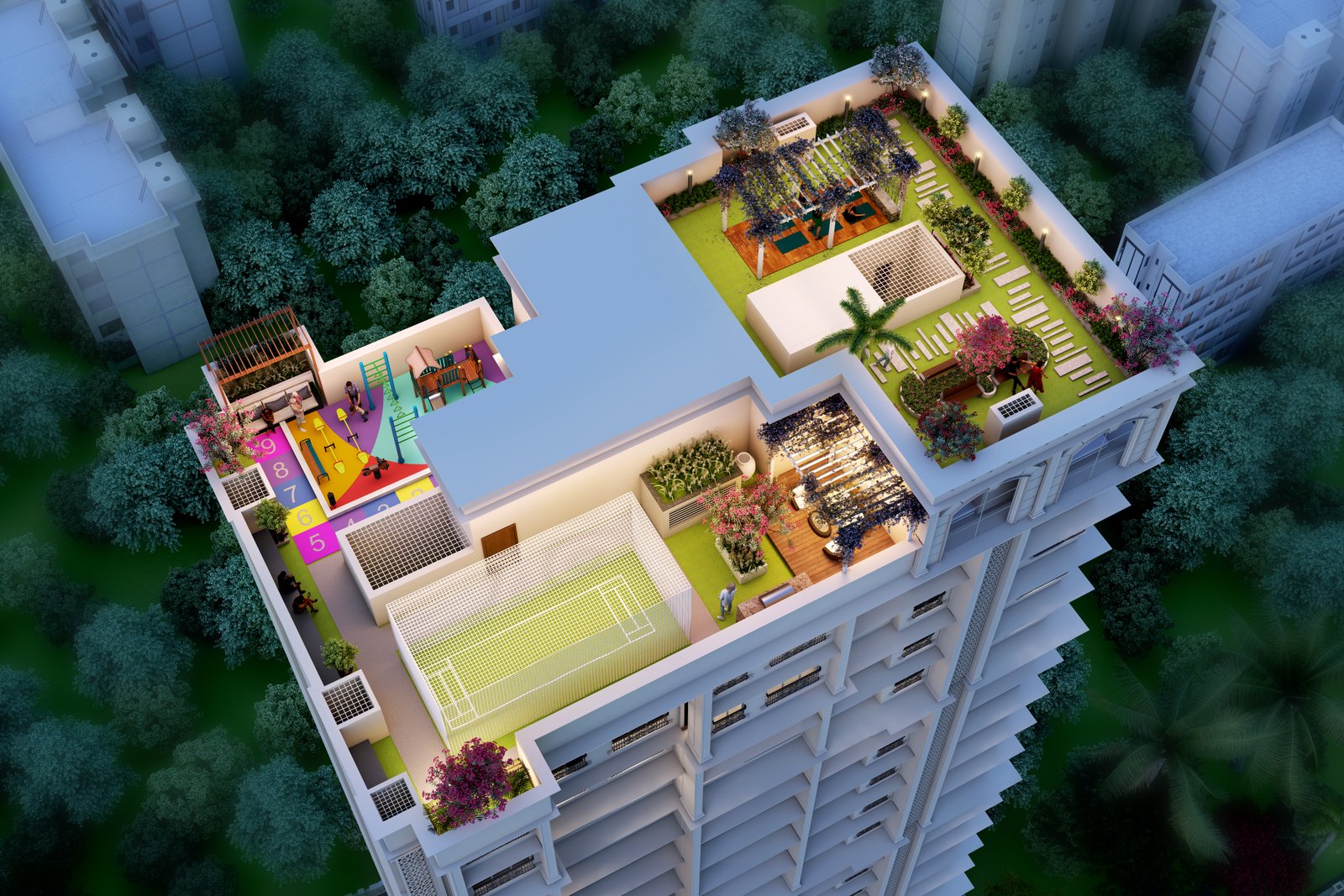 Amrapali Heights Aerial View